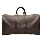 ルイ・ヴィトン LOUIS VUITTON キーポル・バンドリエール55 N41414 ブラウン ダミエ/レザー メンズ ボストンバッグ