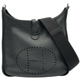 エルメス HERMES エヴリン3 PM W刻印 ブラック シルバー金具 トリヨンクレマンス レディース ショルダーバッグ