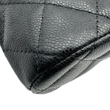 シャネル CHANEL マトラッセ チェーンクラッチバッグ AP4016 ブラック ゴールド金具 キャビアスキン レディース ショルダーバッグ