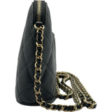 シャネル CHANEL マトラッセ チェーンクラッチバッグ AP4016 ブラック ゴールド金具 キャビアスキン レディース ショルダーバッグ