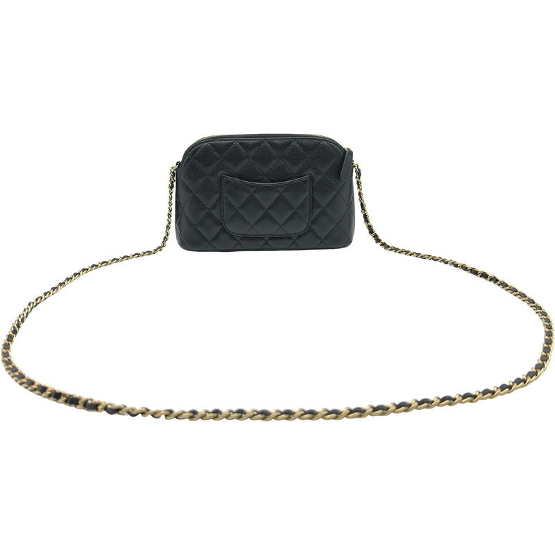 CHANEL チェーンクラッチ キャビアスキン AP4016 シャネル CHANEL マトラッセ チェーンクラッチバッグ AP4016 ブラック