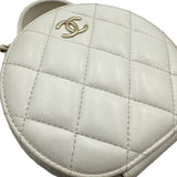 シャネル CHANEL スモール ヴァニティ ショルダーバッグ AP2502 ホワイト ゴールド金具 シャイニーラム レディース