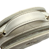 シャネル CHANEL スモール ヴァニティ ショルダーバッグ AP2502 ホワイト ゴールド金具 シャイニーラム レディース