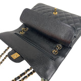 シャネル CHANEL マトラッセ25 AO1112 ブラック　ゴールド金具 キャビアスキン レディース ショルダーバッグ