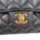 シャネル CHANEL マトラッセ25 AO1112 ブラック　ゴールド金具 キャビアスキン レディース ショルダーバッグ