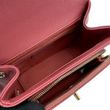 シャネル CHANEL ビジネスアフィニティ スモールバッグ A93749 28番台 ピンク ゴールド金具 キャビアスキン レディース ショルダーバッグ