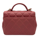 シャネル CHANEL ビジネスアフィニティ スモールバッグ A93749 28番台 ピンク ゴールド金具 キャビアスキン レディース ショルダーバッグ