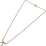 ティファニー TIFFANY＆CO ボウリボンネックレス 日本限定 ピンクゴールド Au750 ピンクサファイア ジュエリー