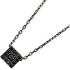 ダミアーニ DAMIANI ベルエポックスクエアネックレス ホワイトゴールド 750 ブラックダイヤモンド ジュエリー