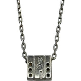 ダミアーニ DAMIANI ベルエポックスクエアネックレス ホワイトゴールド 750 ブラックダイヤモンド ジュエリー
