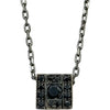 ダミアーニ DAMIANI ベルエポックスクエアネックレス ホワイトゴールド 750 ブラックダイヤモンド ジュエリー
