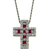 ダミアーニ DAMIANI ベルエポックネックレスXS ホワイトゴールド 750 ルビー ダイヤモンド ジュエリー