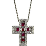 ダミアーニ DAMIANI ベルエポックネックレスXS ホワイトゴールド 750 ルビー ダイヤモンド ジュエリー