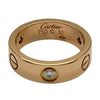 カルティエ Cartier ラブリングハーフダイヤ ピンクゴールド 750 ダイヤモンド ジュエリー