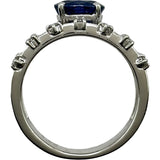 タサキ TASAKI リング プラチナ Pt900 サファイア ダイヤモンド ジュエリー