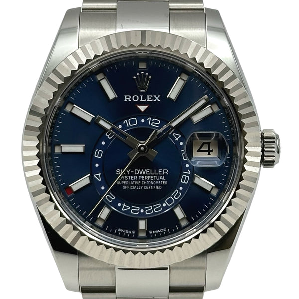 ロレックス ROLEX スカイドゥエラー 336934 ブルー ホワイトゴールド/ステンレススチール 自動巻き メンズ 腕時計 ロレックス ROLEX スカイドゥエラー 336934 ブルー ホワイトゴールド