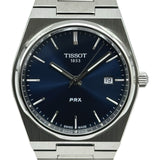 ティソ TISSOT PRX T137.410.11.041.00 ネイビー ステンレススチール クオーツ メンズ 腕時計