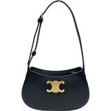 セリーヌ CELINE ティリーミディアム 115703 ブラック レザー レディース ハンドバッグ