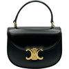 セリーヌ CELINE ミニブザス ハンドバッグ 10L063 ブラック レザー レディース ショルダーバッグ