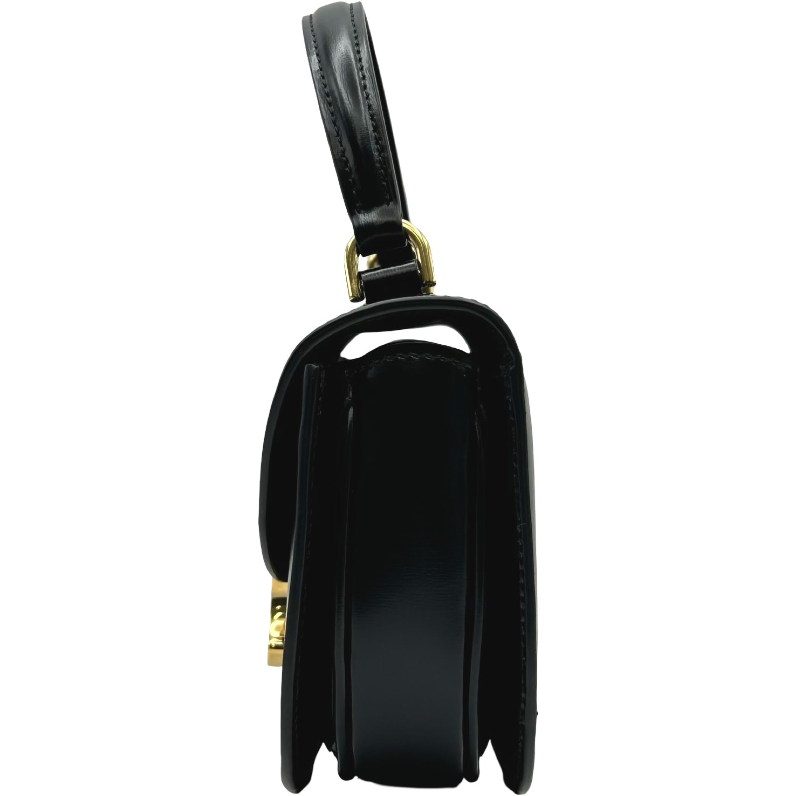 セリーヌ CELINE ミニブザス ハンドバッグ 10L063 ブラック レザー