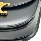 セリーヌ CELINE ミニブザス ハンドバッグ 10L063 ブラック レザー レディース ショルダーバッグ