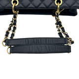 シャネル CHANEL GST A50995 14番台 ブラック×ゴールド金具 キャビアスキン レディース トートバッグ