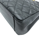 シャネル CHANEL GST A50995 14番台 ブラック×ゴールド金具 キャビアスキン レディース トートバッグ