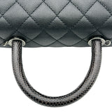 シャネル CHANEL ココハンドルXS A92990 23番台 ブラック シルバー金具 キャビア/リザード レディース ハンドバッグ