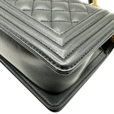 シャネル CHANEL ボーイシャネル20 A67085 27番台 ブラック ゴールド金具 キャビアスキン レディース ショルダーバッグ