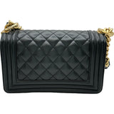 シャネル CHANEL ボーイシャネル20 A67085 27番台 ブラック ゴールド金具 キャビアスキン レディース ショルダーバッグ