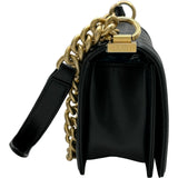 シャネル CHANEL ボーイシャネル20 A67085 27番台 ブラック ゴールド金具 キャビアスキン レディース ショルダーバッグ