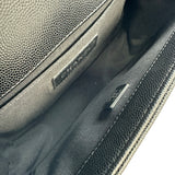 シャネル CHANEL ボーイシャネル20 A67085 ブラック シルバー金具 キャビアスキン レディース ショルダーバッグ