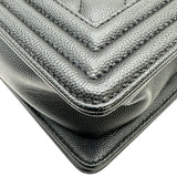 シャネル CHANEL ボーイシャネル20 A67085 ブラック シルバー金具 キャビアスキン レディース ショルダーバッグ