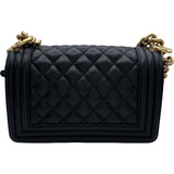 シャネル CHANEL ボーイシャネル20 A67085 27番台 ブラック×ゴールド金具 キャビアスキン レディース ショルダーバッグ