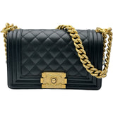 シャネル CHANEL ボーイシャネル20 A67085 ブラック ゴールド金具 キャビア レディース ショルダーバッグ