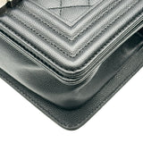 シャネル CHANEL ボーイシャネル20 A67085 30番台 ブラック シルバー金具 キャビア レディース ショルダーバッグ