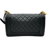 シャネル CHANEL ボーイシャネル25 A67086 ブラック ゴールド金具 キャビアスキン レディース ショルダーバッグ