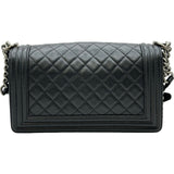 シャネル CHANEL ボーイシャネル25 A67086 27番台 ブラック シルバー金具 キャビア レディース ショルダーバッグ