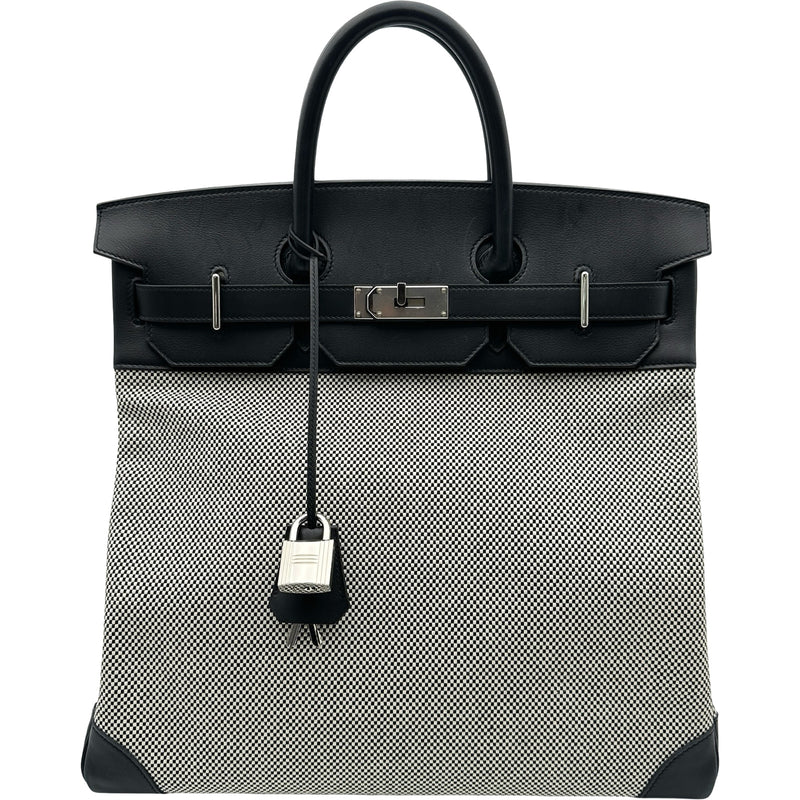 エルメス HERMES オータクロア40 Z刻印 ブラック シルバー金具 トワル