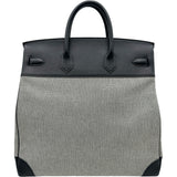 エルメス HERMES オータクロア40 Z刻印 ブラック シルバー金具 トワル レディース ハンドバッグ