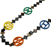 エルメス HERMES ディーヴァ ネックレス ブラウン/マルチカラー バッファローホーン・ラッカーウット アクセサリー