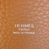 エルメス HERMES ピコタンロック PM K刻印 ゴールド シルバー金具 トリヨン レディース ハンドバッグ
