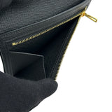 エルメス HERMES べアンコンパクト W刻印　(2024年製) ブラック ゴールド金具 エプソン レディース 二つ折り財布