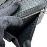 エルメス HERMES べアンコンパクト Y刻印 ブラック×シルバー金具 エプソン ユニセックス 二つ折り財布