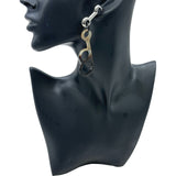 エルメス HERMES ラプソディピアス ブラウン シルバー金具 バッファローホーン/メタル アクセサリー