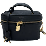 ルイ・ヴィトン LOUIS VUITTON ヴァニティ PM M45598 ブラック モノグラム・アンプラント レザー レディース ショルダーバッグ