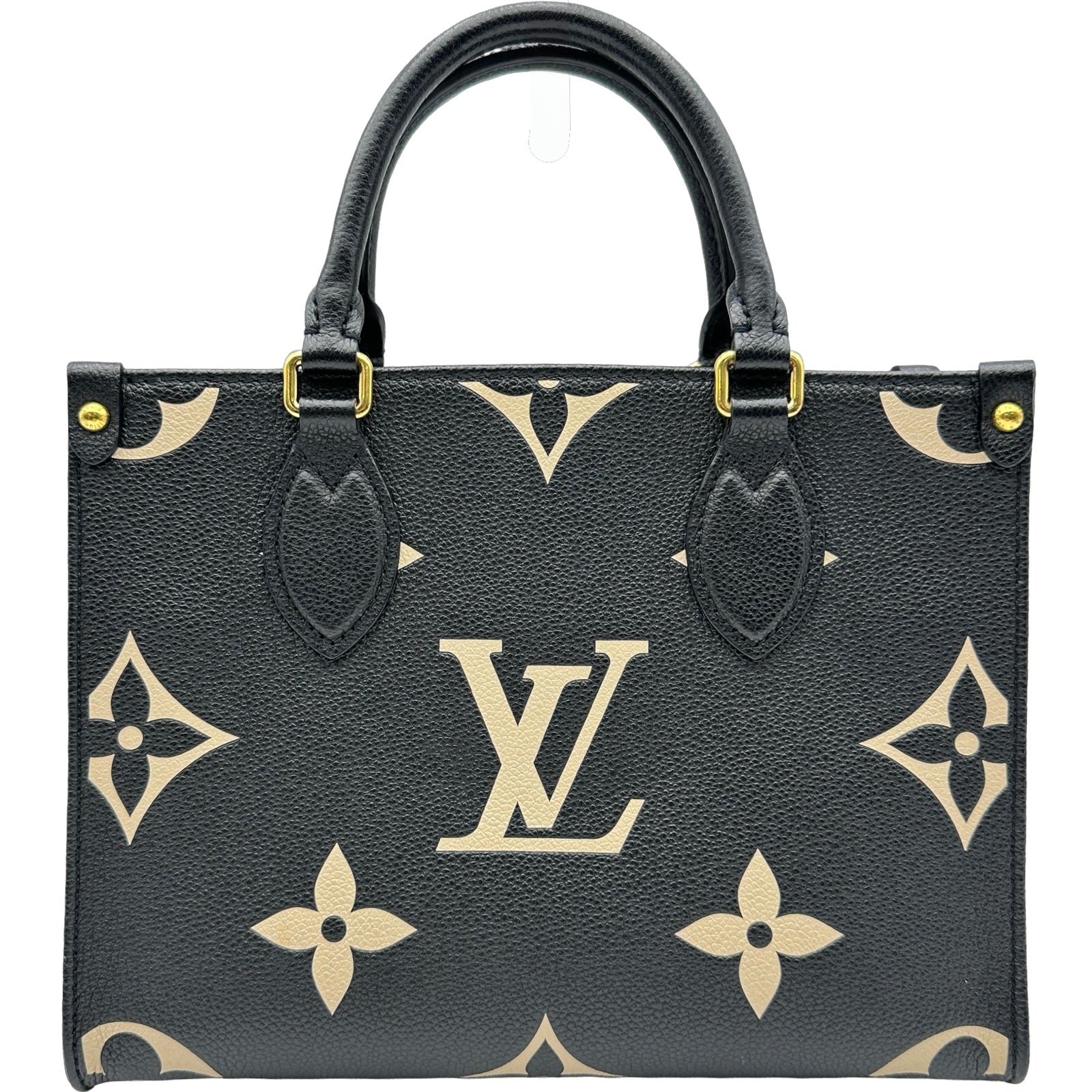 ルイ・ヴィトン LOUIS VUITTON オンザゴーPM M45659 ブラック/ベージュ