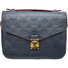ルイ・ヴィトン LOUIS VUITTON ポシェット・メティス MM M44071 ネイビー/レッド モノグラム・アンプラント レディース ショルダーバッグ