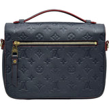 ルイ・ヴィトン LOUIS VUITTON ポシェット・メティス MM M44071 ネイビー/レッド モノグラム・アンプラント レディース ショルダーバッグ