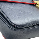 ルイ・ヴィトン LOUIS VUITTON ポシェット・メティス MM M44071 ネイビー/レッド モノグラム・アンプラント レディース ショルダーバッグ